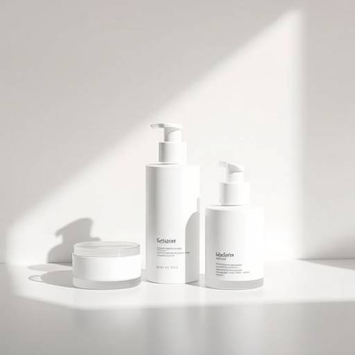 Product photography showcasing a new line of skincare products with clean, minimalist backgrounds.