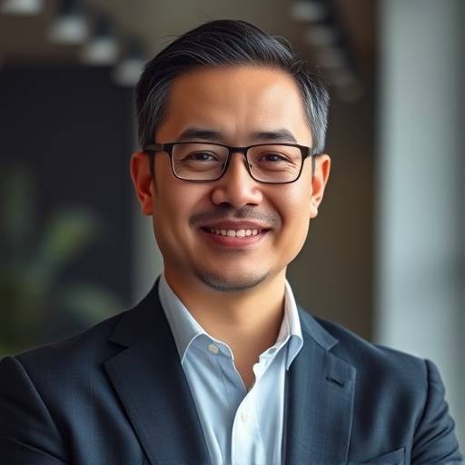 Professional portrait of the CEO of a tech company, used on their website.